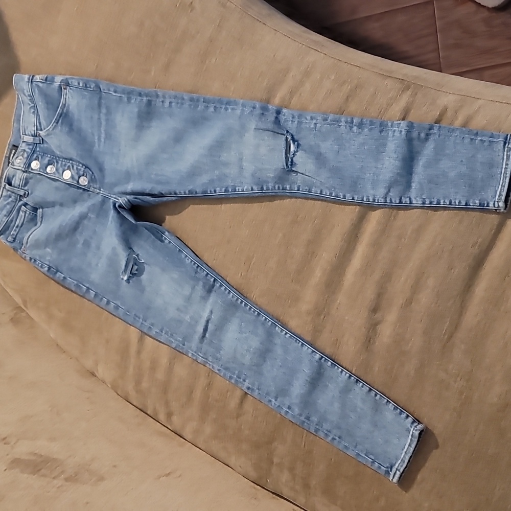 Express High Rise Hyper Stretch Denim Jeans